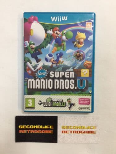 NINTENDO WII U NEW SUPER MARIO BROS U + NEW SUPER LUIGI U PAL CONDIZIONI FOTO